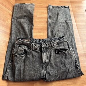 Zara Man New York Edition jeans in a black wash, size 34 wideleg